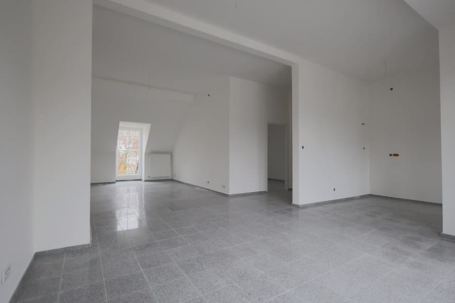Offener Grundriss im Dachgeschoss des Bismarckhauses